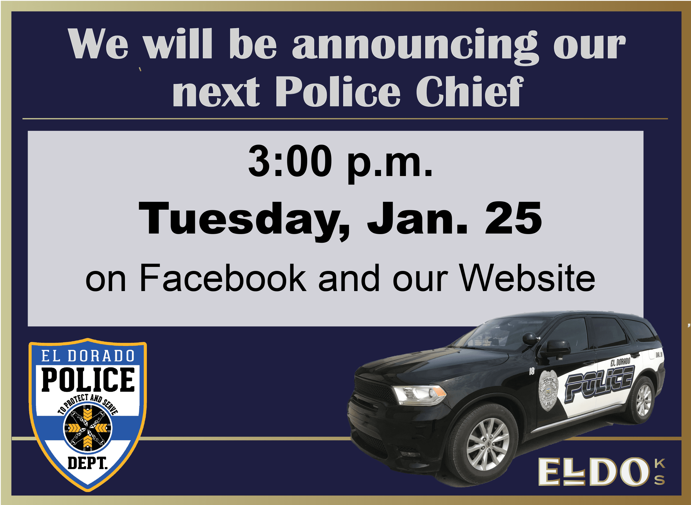 1-25-22 Police chief announcement