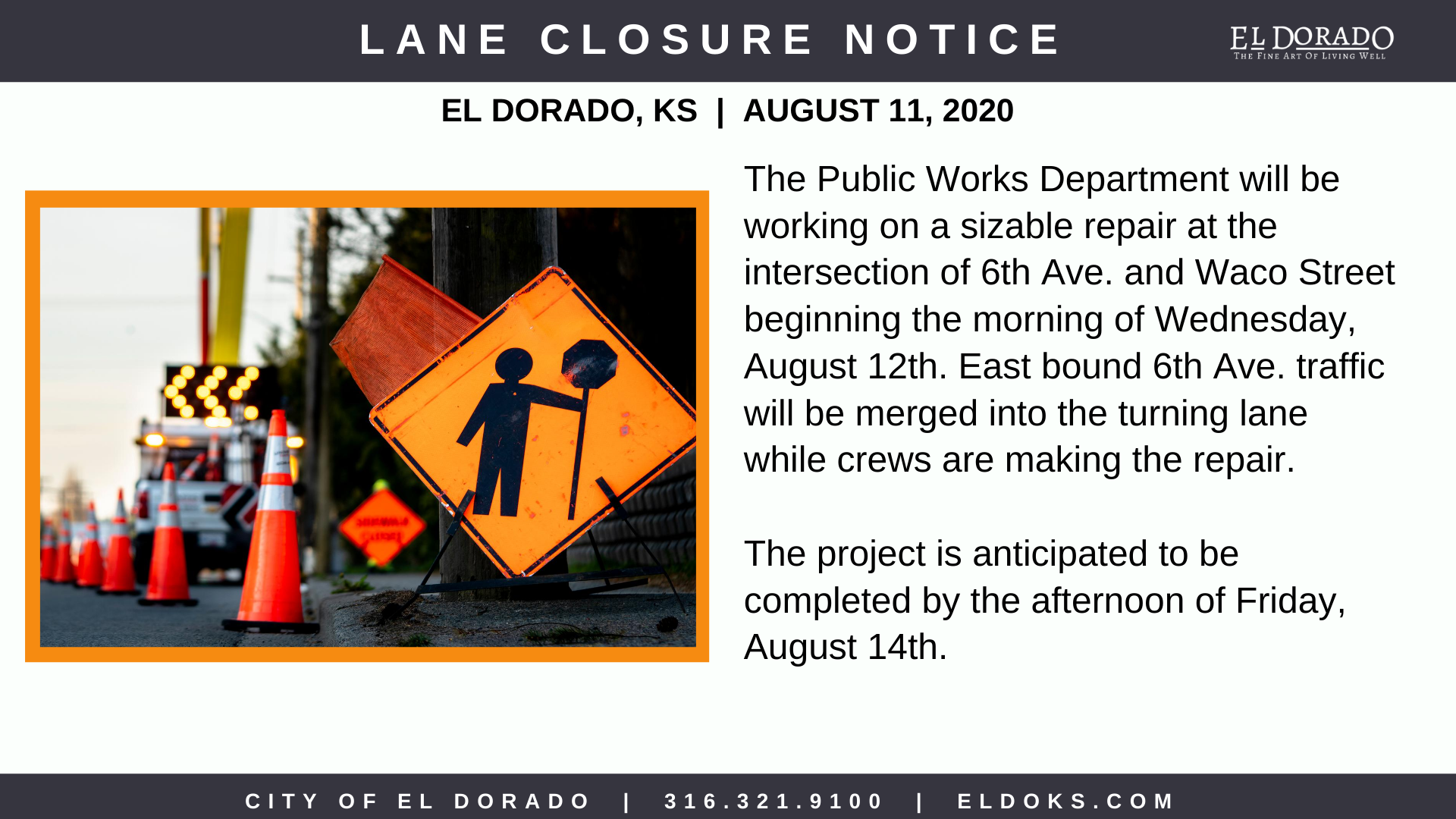 6th and Waco Road Work